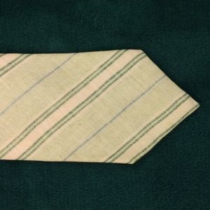Jos. A. Bank Clothiers Green/Pink Stripe Linen Tie